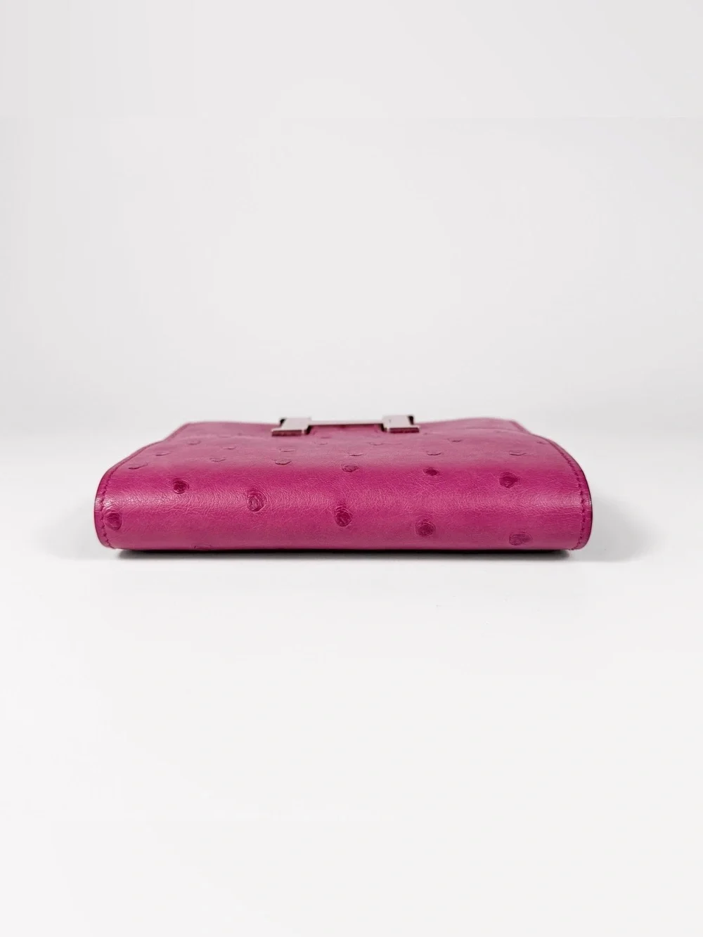 Hermès Fuchsia Ostrich Constance Wallet